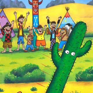 Komiks Čenda Buráček a létající bobr - kaktus