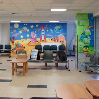 Malby v kartotéce dětského oddělení nemocnice v Motole - vesmír