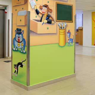 Malby v kartotéce dětského oddělení nemocnice v Motole - pejsci