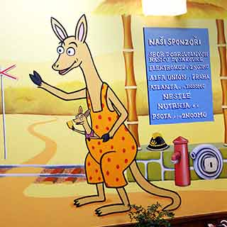 Malba s klokanem v nemocnici ve Znojmě